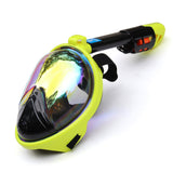 Diving Mask Underwater Scuba Anti Fog Full Face Snorkeling Set With Skid Ring Snorkel