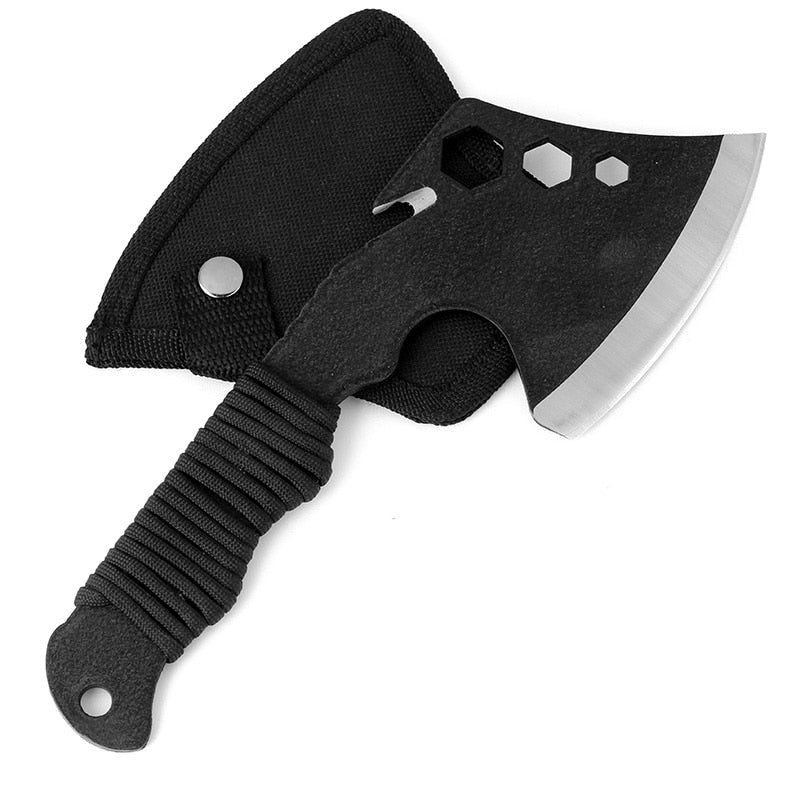 Multi-Purpose Survival Axe: Sharp Tomahawk Hatchet for Camping, Boning, Chopping Meat, and EDC Tool