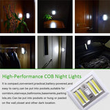 Battery Powered 4 COB LED Switch Night Light for Kitchen, Cabinet, Garage, Closet, Camp, Emergency Lamp