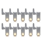 10pcs LED Smart Touch Induction Cabinet Lights - Hinge Sensor Night Lights for Closet, Wardrobe, Cupboard