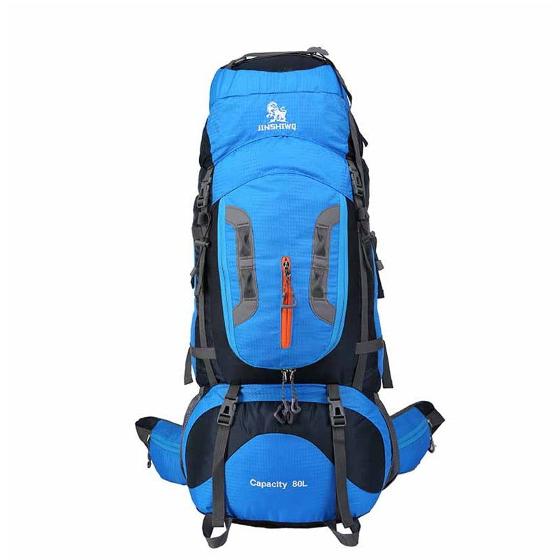 80L Superlight Nylon Camping Hiking Backpack with Aluminum Alloy Support - 1.65kg Outdoor Travel Bag