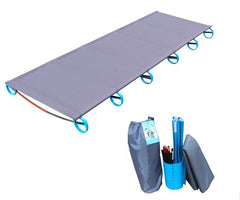 Ultralight Portable Camping Folding Bed - Single Tent Cot with Alloy Frame for Sleeping