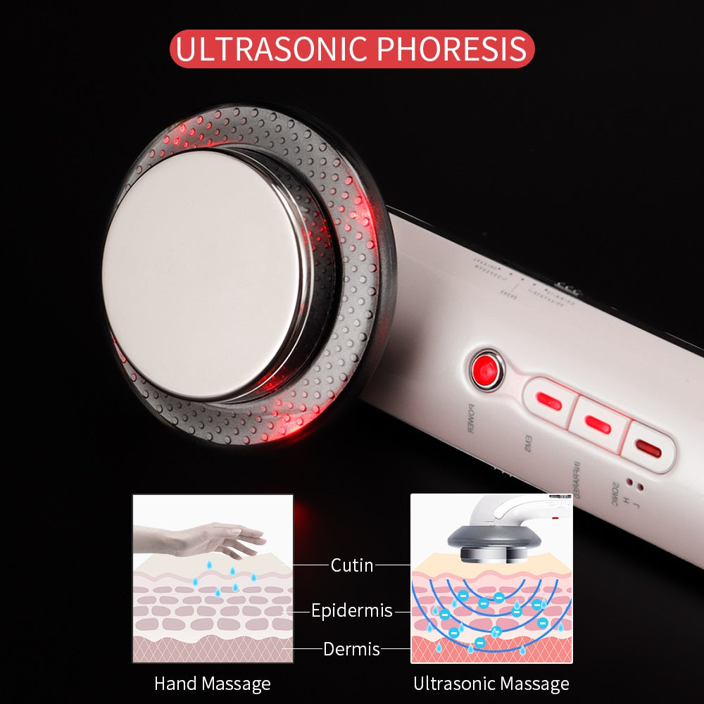 Face Lifting 3 in 1  EMS Infrared Ultrasonic Body Massage