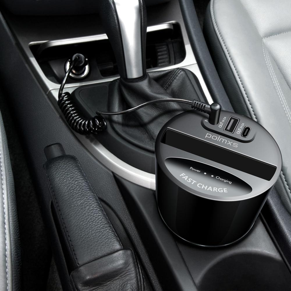 Fast QI Wireless Car Charger For Samsung Galaxy S9 S8 S7 S6 Edge iphone 8 10 X fast wireless charger cup Quick holder - JustgreenBox