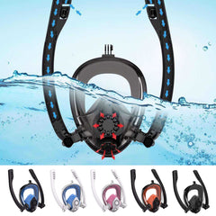 Snorkeling Mask Anti-fog Diving Double Breathing Tube Equipment