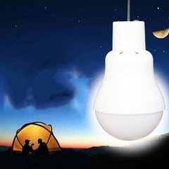 LED Solar Bulb with Hook - Outdoor Waterproof Camping Lamp, Energy-Saving for Garden, Courtyard, Path Lighting