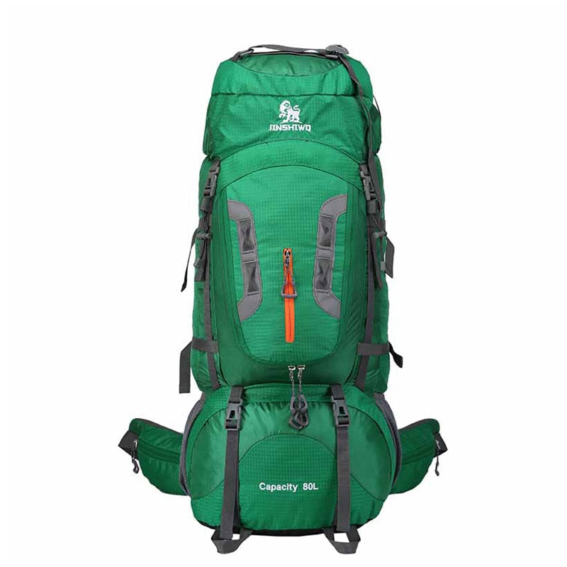 80L Superlight Nylon Camping Hiking Backpack with Aluminum Alloy Support - 1.65kg Outdoor Travel Bag