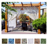 Camouflaged Network White Woodland Sunshade Tent Net - Single Layer Outdoor Camping Awning for Carport Sunshelter