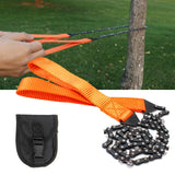 Portable Emergency Camping & Hiking Tool: 11 Sawtooth Hand Zipper Saw for Outdoor, Garden, Logging, and Survival