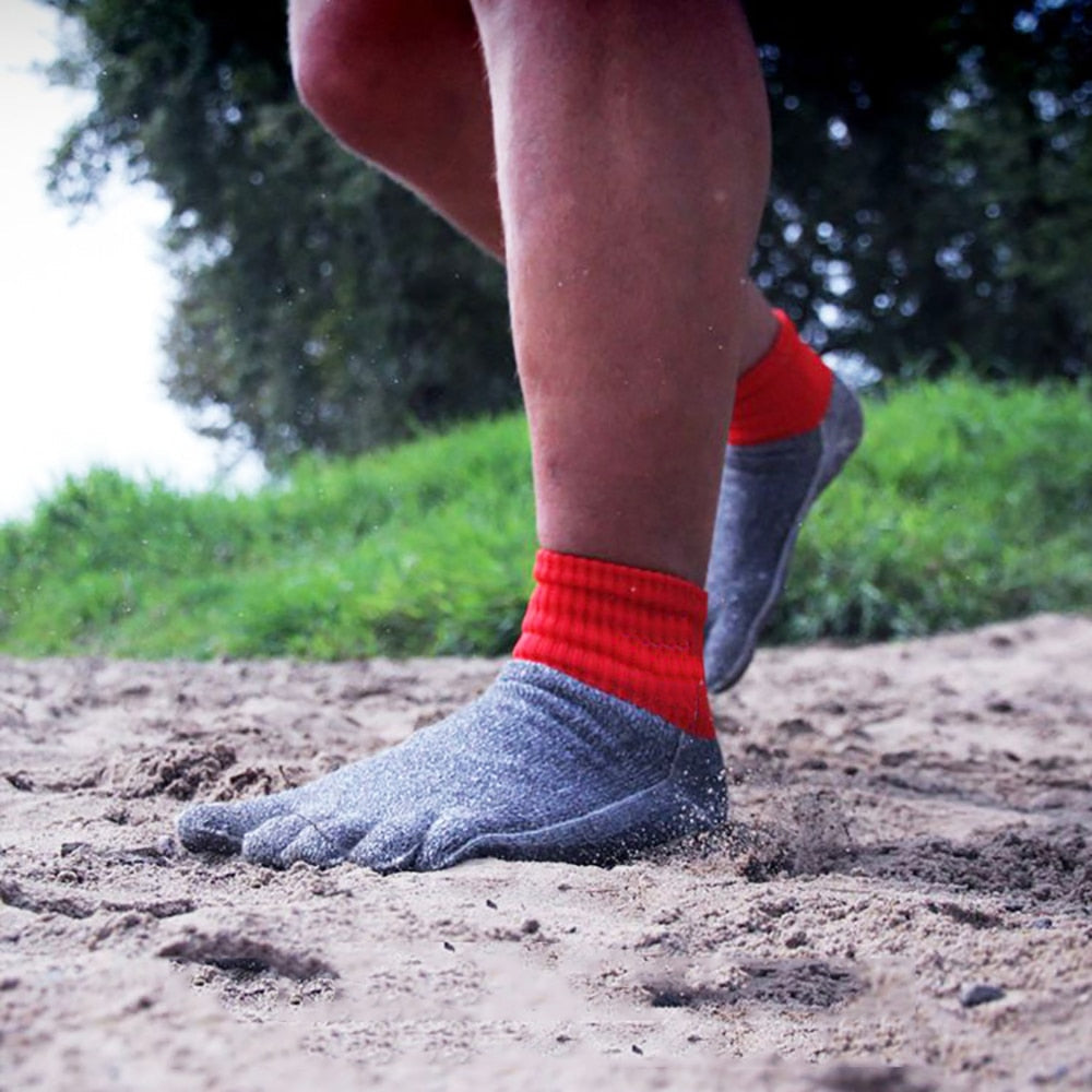 Anti-Cut Split Toe Socks - 5-Level Cut Resistant, Non-Slip, Wear-Resistant for Outdoor Camping, Beach, Hiking