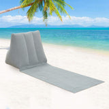 Foldable Inflatable Beach Mat with Back Pillow - Perfect for Camping, Festivals, Lounging, and Travel