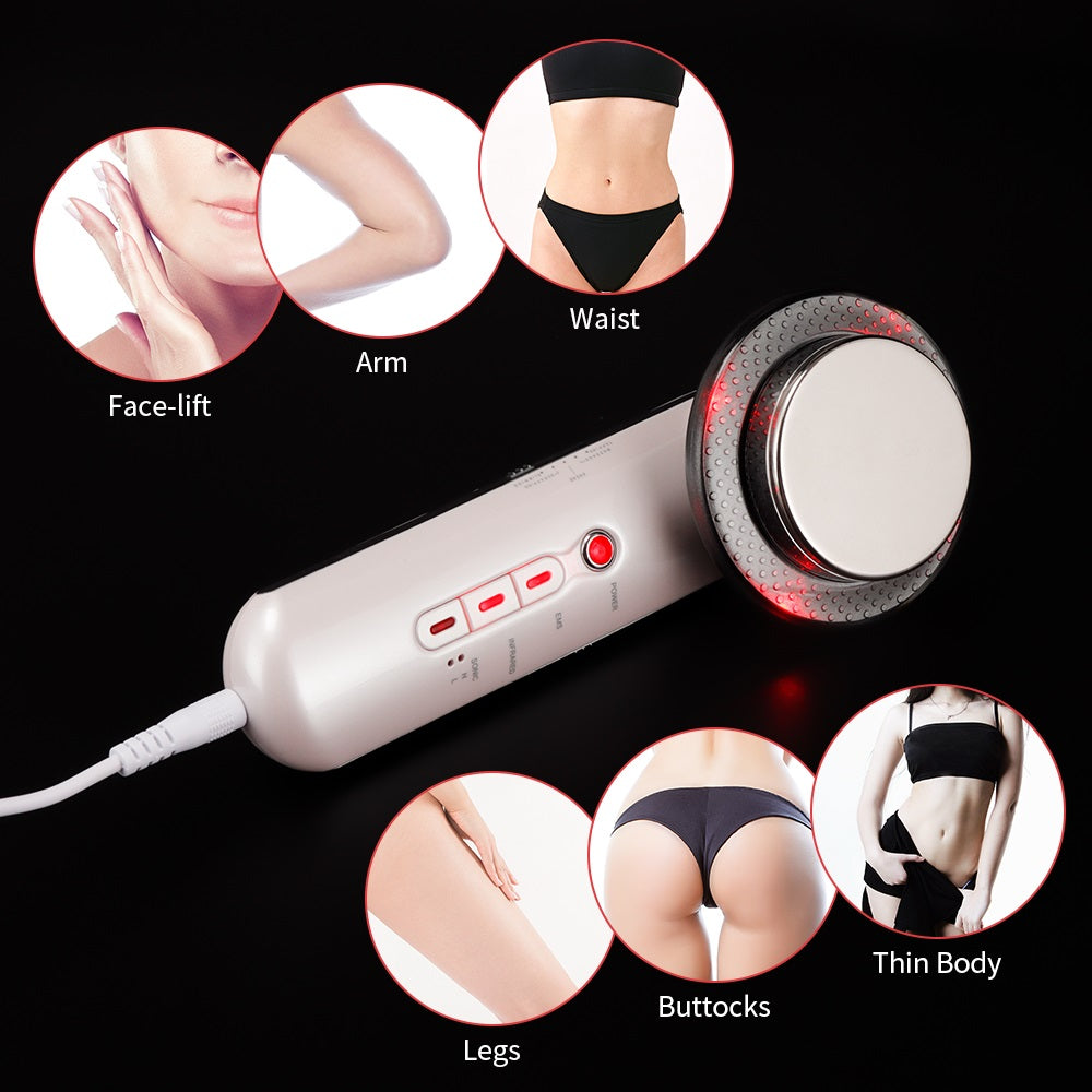 Face Lifting 3 in 1  EMS Infrared Ultrasonic Body Massage