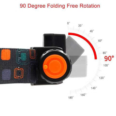 COB Waterproof LED Headlight Work Light - 2 Modes, Magnetic, 18650 Battery - Ideal for Fishing & Camping