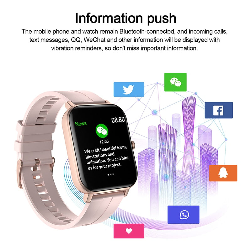 Smart Watch IP67 Waterproof With Bluetooth Call Information Push Control Music Player