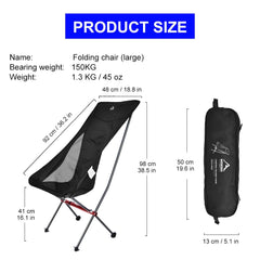 Folding Camping Fishing Chair - Portable Beach Chaise Longue for Relaxing, Travel, Picnic, and Leisure