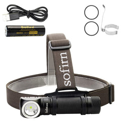 1200lm LED Headlamp XPL 18650 USB Rechargeable, Magnetic Tail Cap, Bright Outdoor Fishing Headlight