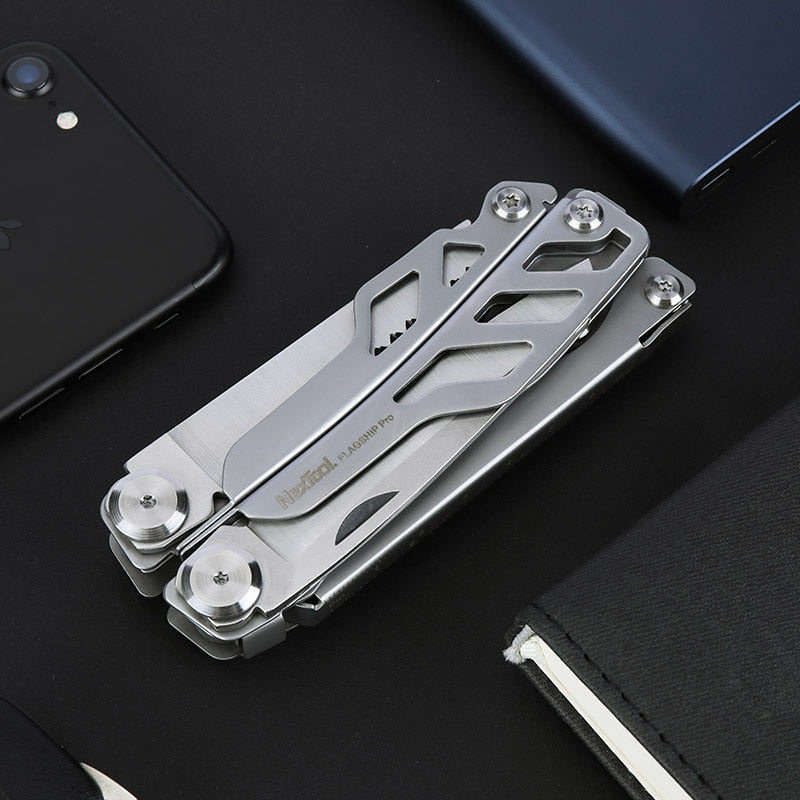 16-in-1 EDC Multi-Tool Set: Folding Knife, Pliers, Screwdriver, Opener for Outdoor Camping