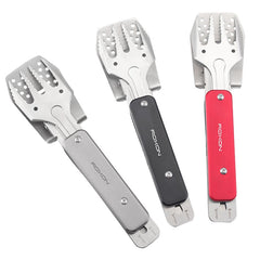 4-in-1 Mini-Grillbesteck-Set: Pfannenwender, Gabel, Zange, Flaschenöffner – ideal für Küche, Outdoor, Wandern, Camping