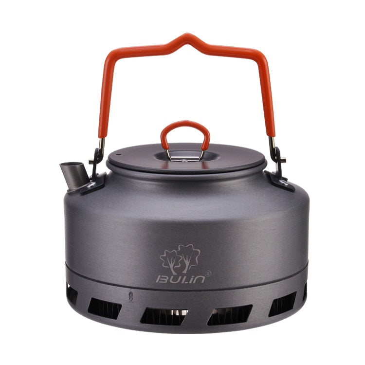 1.1L Aluminum Alloy Outdoor Kettle - Portable Teapot for Hiking, Camping, Cooking - Travel Cookware