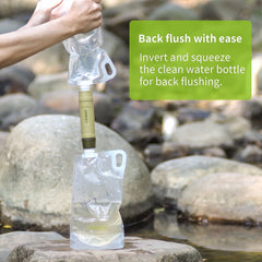 Portable Survival Water Filter for Camping, Hiking, and Emergency Use
