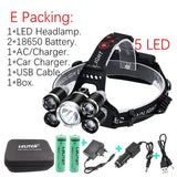 Rechargeable Zoom LED Headlamp - Fishing, Hunting, Camping Headlight Torch Flashlight