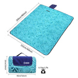 Waterproof Extra Large Outdoor Picnic Blanket - Folding Mat with Backing for Family, Concerts, and Beach