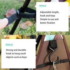 Outdoor Camping Storage Bag for Tripod, Sundries, Cooker, and Kitchen Cookware