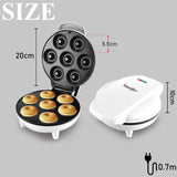 DIY Dessert Donut Maker Machine Party Electric Bakeware Pan Non-stick Double-sided Heating