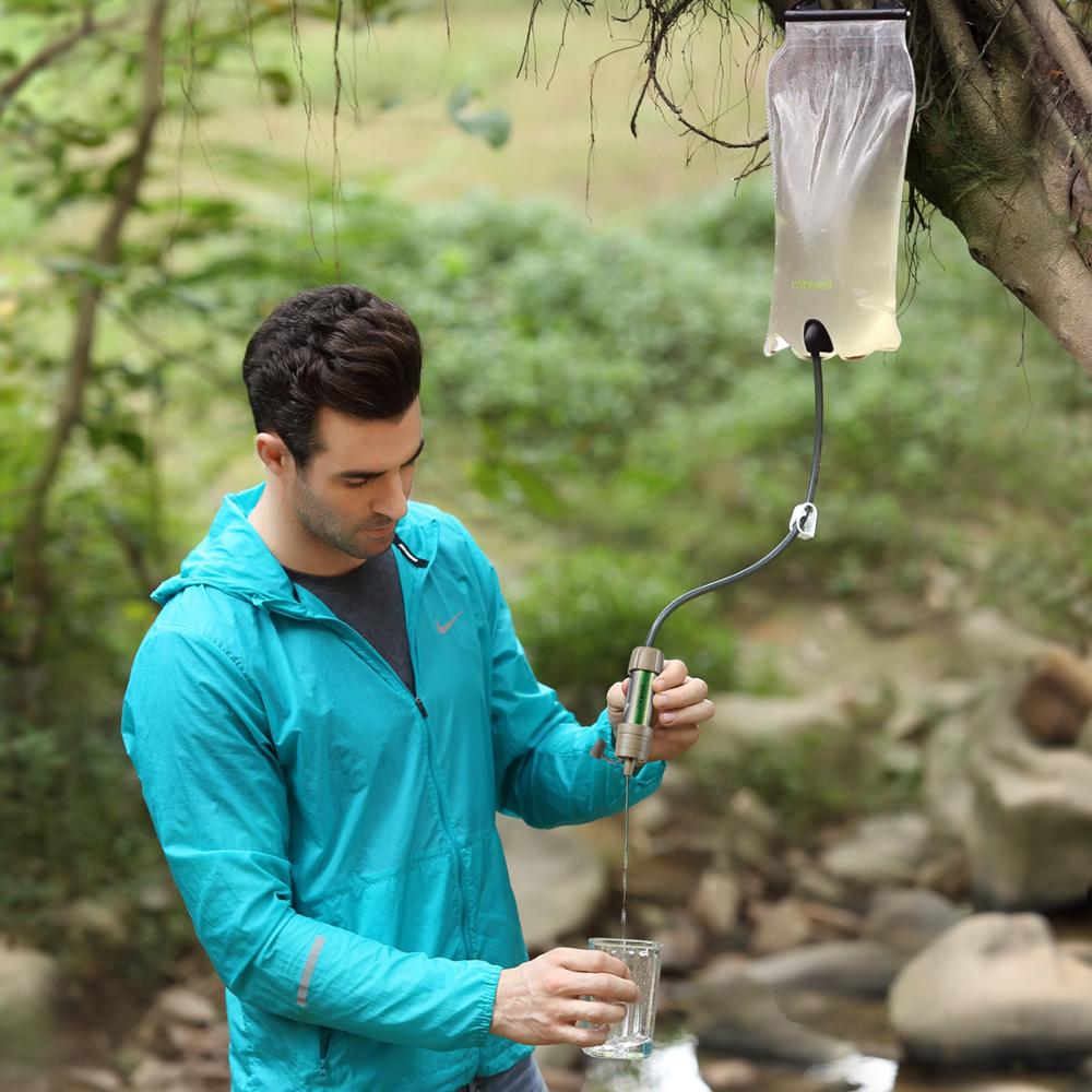 Outdoor Gravity Water Filter System for Hiking, Camping, Survival, and Travel