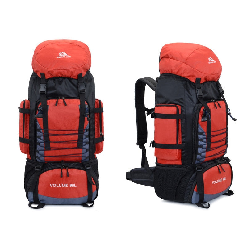 90L wasserdichter Outdoor-Rucksack für Bergsteigen, Camping, Wandern, Trekking, Reisen und Sport