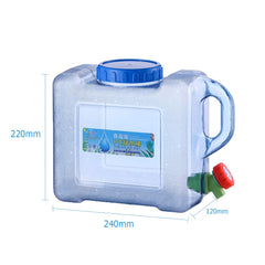 Portable Outdoor Water Bucket with Faucet - Cube Water Container for Hiking, Camping, and Picnics