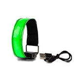 USB Charging LED Night Running Armband - Reflective Safety Belt for Outdoor Sports