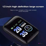 Bluetooth Blood Pressure Sport Waterproof Smart Watch Men Women Kids With Silicone Strap