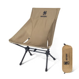 Portable High Back Camping Chair for Outdoor Fishing, Trekking, BBQ, Parties, Gardening, and Indoor Use