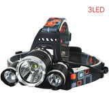 Rechargeable Zoom LED Headlamp - Fishing, Hunting, Camping Headlight Torch Flashlight