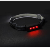 Rechargeable COB LED Headlamp - Built-in Battery, Waterproof, White & Red Light for Camping & Work