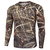 Men's Camouflage Quick-Dry Long Sleeve T-Shirt for Summer Outdoor Hiking, Fishing, Camping, and Tactical Use