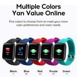 Bluetooth Blood Pressure Sport Waterproof Smart Watch Men Women Kids With Silicone Strap