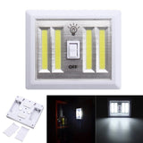 Battery Powered 4 COB LED Switch Night Light for Kitchen, Cabinet, Garage, Closet, Camp, Emergency Lamp