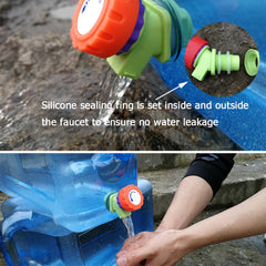 Portable Outdoor Water Bucket with Faucet - Large Capacity Tank for Camping and Driving