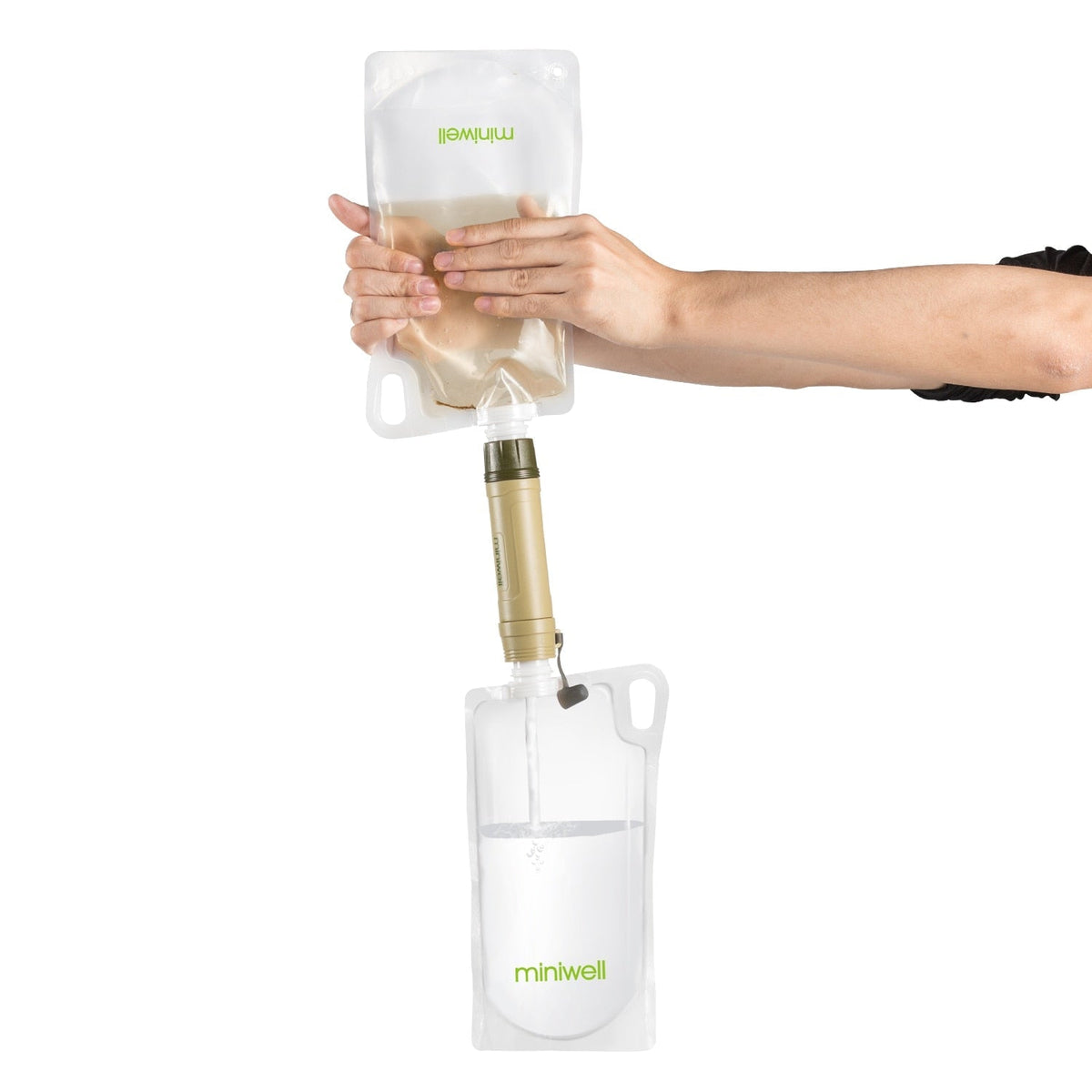 Portable Survival Water Filter for Camping, Hiking, and Emergency Use