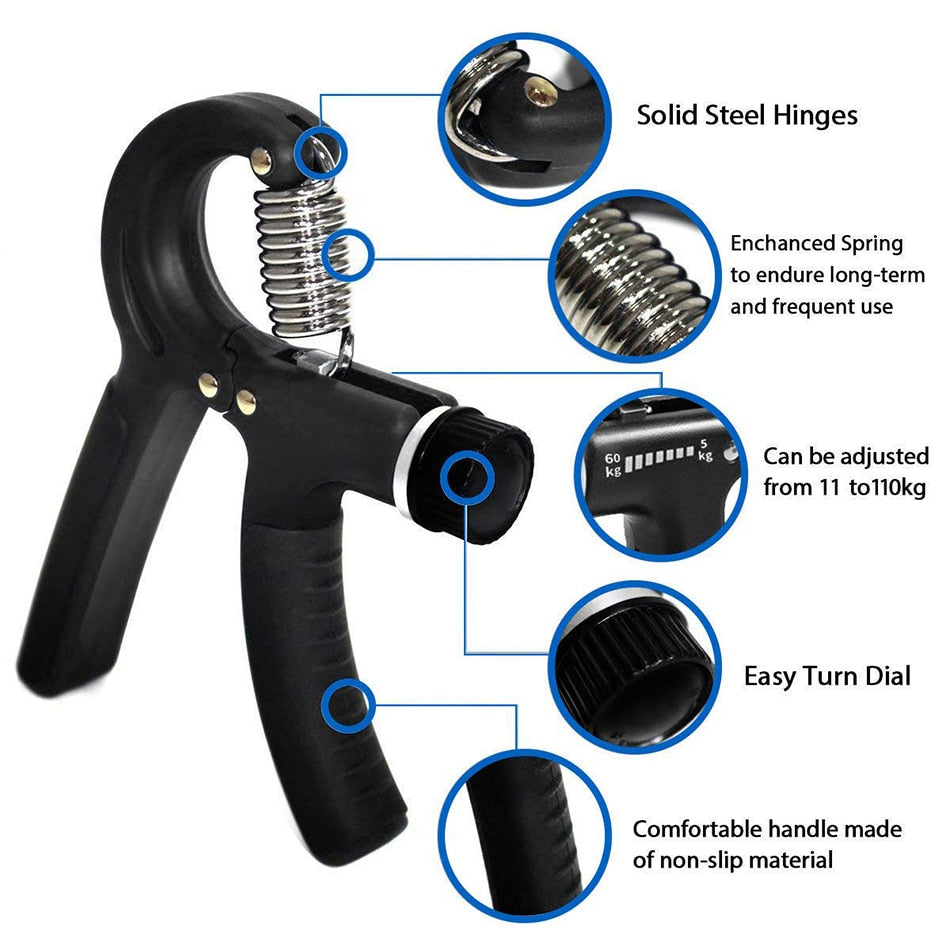 Adjustable Hand Grip Strengthener 5-60KG - Perfect for Exercise, Rehabilitation, and Hand Therapy