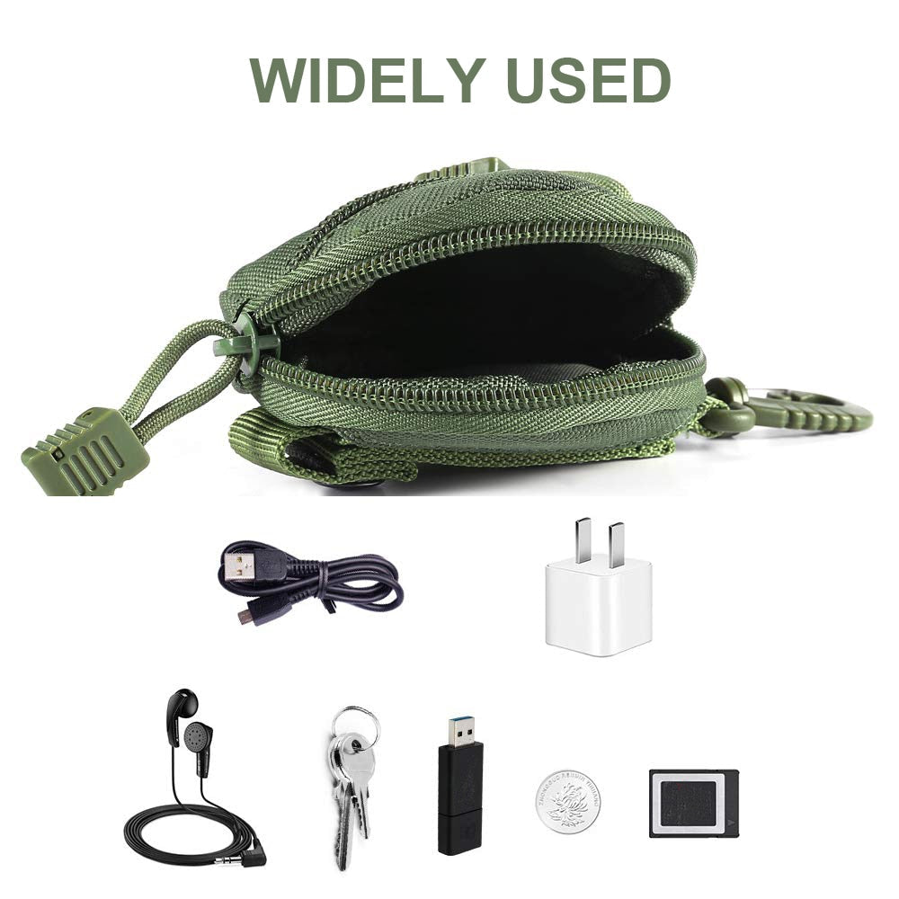 1000D Tactical Wallet Pocket Military Accessory Bag - Portable Mini Money Coin Pouch & Keys Holder for Hunting & Camping