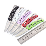 Stainless Steel Blade Shape Knife for Outdoor Camping, Self-Defense, Emergency Survival - Portable Size