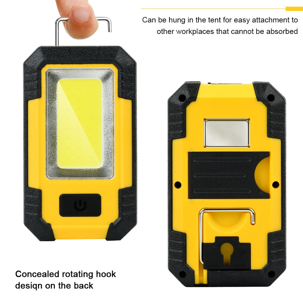 Superhelles COB-LED-Campingzeltlicht – wiederaufladbare, tragbare Retro-Laterne für Notfälle im Freien