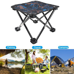 Folding Outdoor Camping Stool - Portable Fishing Chair, 100KG Weight Capacity