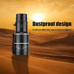 Powerful 16x52 HD Monocular Telescope - Long Range Spotting Scope with Super Zoom for Camping and Fishing