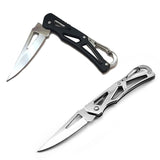 Stainless Steel Blade Shape Knife for Outdoor Camping, Self-Defense, Emergency Survival - Portable Size