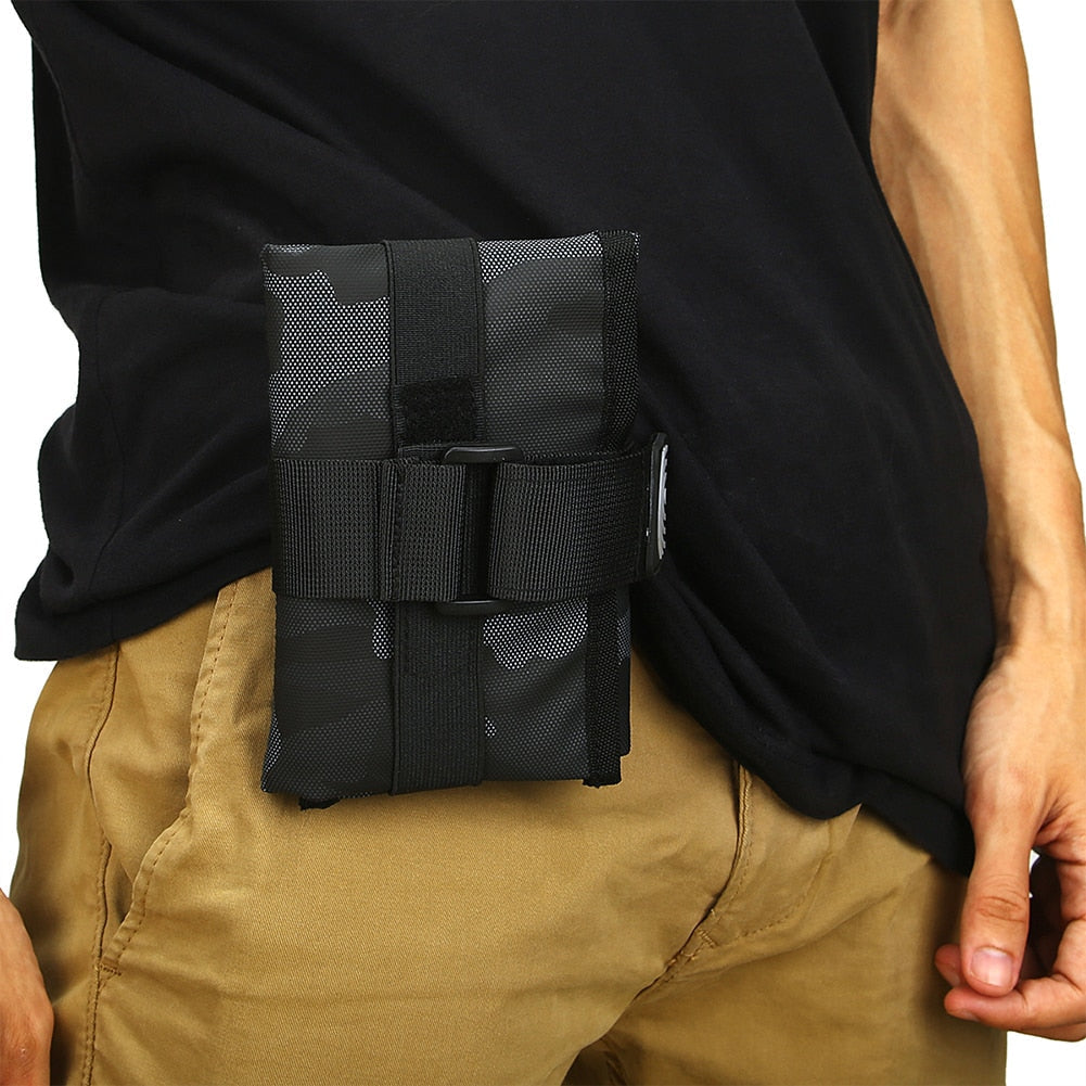 Lightweight Bicycle Saddle Bag Toolkit - Folding Seat Cushion Pouch for Cycling Rear Pannier