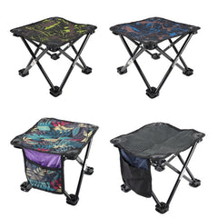 Folding Outdoor Camping Stool - Portable Fishing Chair, 100KG Weight Capacity